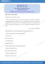 Đề thi học kì 1 Văn 6 Chân trời sáng tạo - Đề số 1